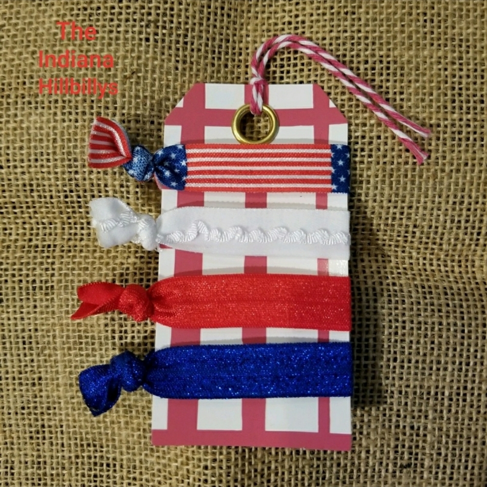 July 4th Hair Ties